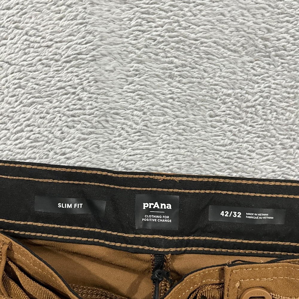 Prana Stretch Zion Slim Pant II Men 42x32 Gorpcore Hiking Cargo Pants Outdoors - Picture 3 of 10